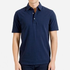 Everlane navy blue polo shirt